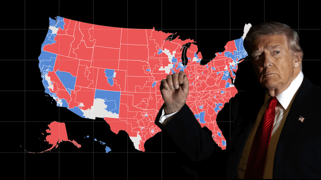 Le Gerrymandering, ou comment Trump peut redessiner les cartes électorales.